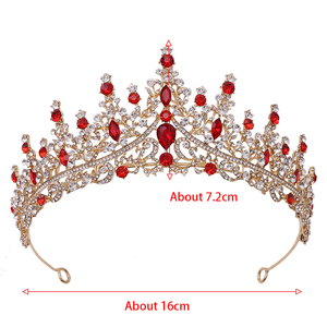 Corona sposa <span class=keywords><strong>tre</strong></span> set corona nuziale copricapo collana orecchini moda di alta qualità per festa di temperamento accessori per banchetti - Product Image 6