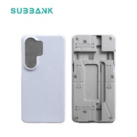 Nouveau moule universel 3D pour coque de téléphone par sublimation (en métal plaqué argent) pour tous les modèles, gabarit pour machine de transfert thermique sous vide, vente en gros