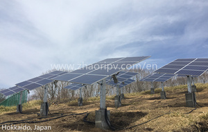 Giá thấp độ cao góc có thể điều chỉnh trục đơn năng lượng mặt trời Tracker gắn kết kép trục năng lượng mặt trời Tracker 5KW - Product Image 5