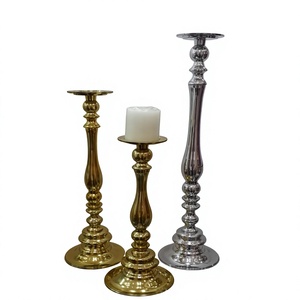 OEM Customized Aluminum Candle <b>Holder</b> Tall <b>Brass</b> Finish <b>Candlestick</b> <b>Holder</b> For Home Decoration Durable Design - Product Image 1
