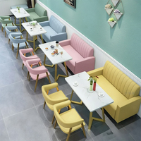 Meubles de restaurant sur mesure pour gagner de la place, banquette, design moderne, ensemble table et chaises pour petite cafétéria, restauration, hôtel