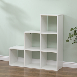 Phong Cách <span class=keywords><strong>Modular</strong></span> Thiết Kế 3 Tier Đơn Vị 6 Khối Gỗ Ổn Định Đầu Giường Lưu Trữ Kệ Tủ Sách Tủ Quần Áo Bằng Gỗ Cho Tổ Chức - Product Image 1