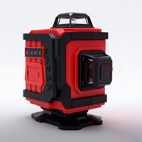 Niveau laser 4D à 16 lignes, rotation à 360 degrés, ligne horizontale et verticale croisée, niveau laser vert de qualité industrielle avec précision de 1 mm