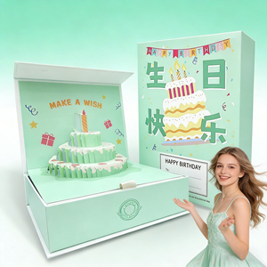 Caja de Regalo <span class=keywords><strong>3D</strong></span> Ecológica e Impermeable para Cumpleaños, San Valentín, Set de Regalo de Cosméticos y Snacks, Bolsa de Regalo Completamente Personalizable - Product Image 5