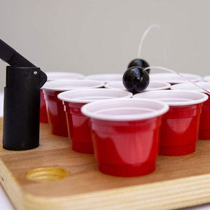 Custom Logo Game Table Portable Desktop Mini Pong Shot Cup Holes Customized Wood Top Desktop <strong>Drinking</strong> Game Mini Beer Pong <strong>Board</strong> - Product Image 4