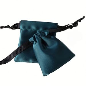 Sac de rangement en satin de coton biologique de qualité supérieure avec cordon de serrage, sac cadeau en satin pour bijoux, bagues, colliers, bracelets et joncs - Product Image 2