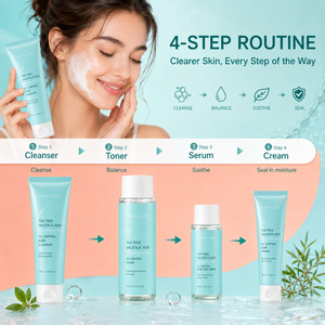 Set de Cuidado Facial Clarificante de Moda: Control de Grasa, Refinación de Poros, Cuidado Hidratante Fresco para Piel Grasa Propensa a Imperfecciones con Árbol de Té - Product Image 6