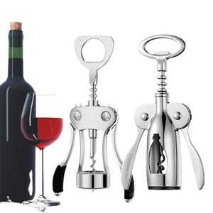Ouvre-bouteille en métal multifonction avec tire-bouchon en acier inoxydable et aluminium Matériau bois Caractéristiques Logo - Product Image 1
