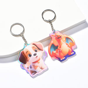 Usine en gros faites votre propre conception porte-clés acrylique imprimé personnalisé/breloques acryliques imprimées personnalisées pour cadeau - Product Image 4