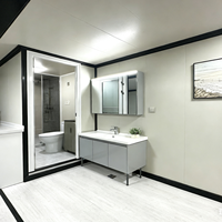 Studio conteneur isolé à double aile avec design style ferme et garantie de plus de 5 ans pour bureau à domicile ou espace de travail créatif en extérieur