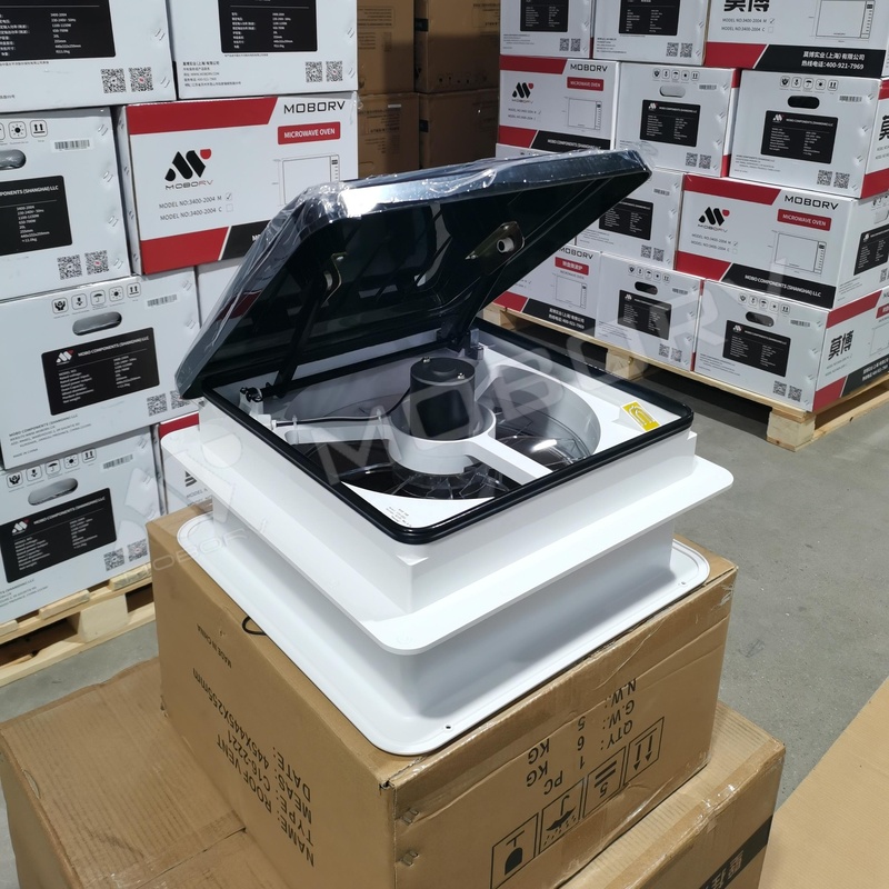 MOBORV 12V LED Fan Roof Vent
