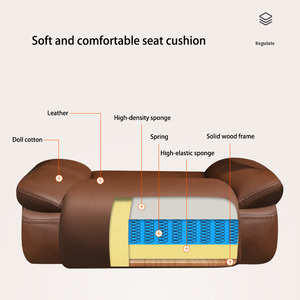 Jiuyi, silla de oficina de cuero de gama alta, ergonómica, cómoda, cojín de asiento de resorte, rotación 360, silla de estudio, silla de ordenador, sofá - Product Image 2