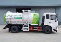 Camion de collecte des déchets alimentaires Dongfeng 4x2 12CBM à chargement arrière, véhicule de traitement des ordures de cuisine, prix d'usine