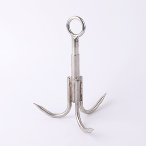 Lancha de acero inoxidable con forma triangular, ancla de pez, buen diseño - Product Image 2