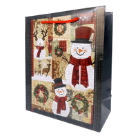 Sacs en papier cadeau de Noël personnalisés, sacs en papier cartonné blanc imprimés avec poignées pour cadeaux de fêtes, vêtements et emballages de détail
