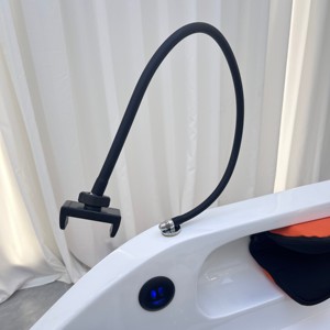 Lit de lavage électrique de luxe pour salon de coiffure et barbier, avec massage, circulation d'eau, vapeur et spa capillaire - Product Image 3