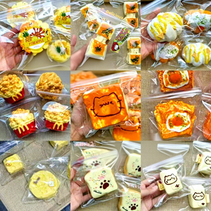 Juguete Blandito de Comida al por Mayor, de Silicona de Grado Alimenticio, Simulación de Galleta al Vapor y Waffle, Bola Sensorial Antiestrés, Venta a Granel de Fábrica - Product Image 1
