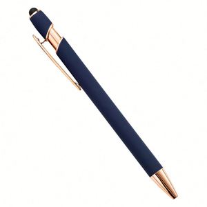 Custom Rainbow Colorful 2-In-1 Ballpoint With Stylus Tip, Black Ink, Medium Point, Smooth Writing <b>Pen</b> - Product Image 4