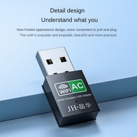 Tarjeta de Red Inalámbrica USB de Doble Banda 2.4G+5G, Receptor Wifi de Escritorio, 600M, Antena Externa Mejorada, Dongle Inalámbrico