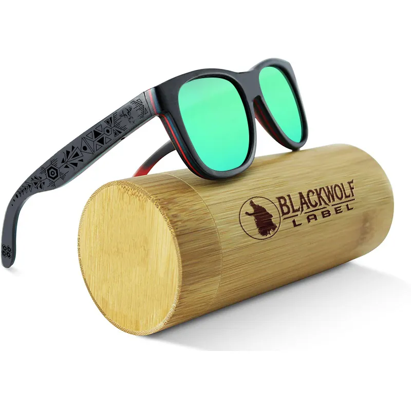 Sonnenbrille aus 100% natürlichem Bambus holz mit UV400 Protection Gafas de Sol Unisex-Design