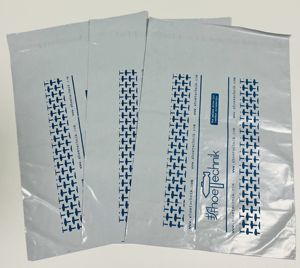 Bolsa de mensajería, sobres de polietileno, logotipo personalizado de mensajería, negro mate, personalizado, MOQ100PCS - Product Image 1