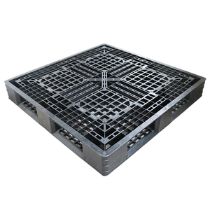 Exportación apilable 48x40 paletas de plástico 1200x1000 negro reciclado paletas de plástico precio - Product Image 5