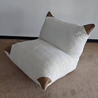Fauteuil en polaire berbère confortable 2024 Helios, rembourrage en éponge froissée, une place, housse amovible, style moderne européen et chinois
