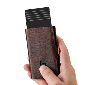 New Design Pop up Credit Card <b>Holder</b> Slim RFID <b>Wallet</b> Leather Men GPS Tracking <b>Wallet</b> Case Smart Case <b>Holder</b> for Men - Product Image 2