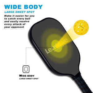Juego <span class=keywords><strong>de</strong></span> paletas Pickleball <span class=keywords><strong>de</strong></span> fibra <span class=keywords><strong>de</strong></span> carbono <span class=keywords><strong>de</strong></span> grafito incluye bolsa Pickleball y bolas - Product Image 6
