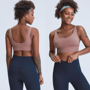 Soutien-gorge de yoga rembourré pour femmes col en U vêtements de gym de haute qualité avec logo personnalisé OEM - Product Image 6