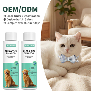 Shampooing pour chiens et chats à action rapide, formule médicamenteuse <span class=keywords><strong>anti</strong></span>-poux, pH équilibré, apaise les démangeaisons cutanées - Product Image 1