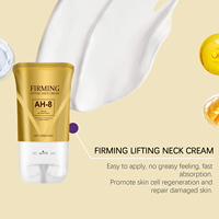 Crème raffermissante anti-âge liftante hydratante pour le cou pour femmes, réparation des rides du cou, usage nocturne, tous types de peau, estampillée or, marque privée