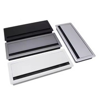 Boîte de câble d'alimentation haut de gamme à fermeture souple, boîte de câble de gestion de trou de prise, boîte de câble de bureau