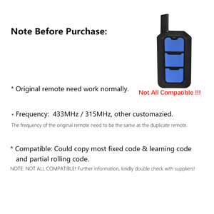 Dài Khoảng cách điều khiển từ xa duplicator Long Range phổ Clone từ xa cho cửa nhà để xe tự động cổng 433Mhz 315Mhz 390Mhz 868MHz - Product Image 3