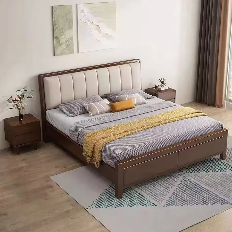 Tốt nhất ngủ cắt Vua kích thước giường đôi treo tường bằng gỗ lên-Khung Giường Bao với bộ lưu trữ hiệu quả chi phí phòng ngủ