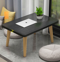 Petite table basse en bois de style pastoral pour chambre et extérieur – Meuble de maison populaire sur internet