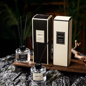 Aikun OEM ODM Glass <b>Bottle</b> <b>Reed</b> <b>Diffuser</b> DIY Fresh BPA Free Alcohol Free Eco-Friendly Luxury Home Fragrance Set Factory - Product Image 1