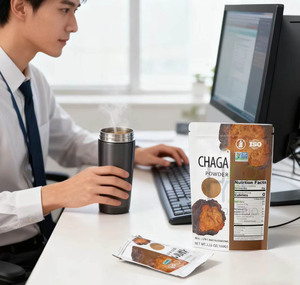 Extracto de Hongo <span class=keywords><strong>Chaga</strong></span> en Polvo 100% Puro Inonotus Obliquus, Polvo de <span class=keywords><strong>Chaga</strong></span> para Energía - Product Image 6