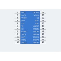 Chips IC de Control de Voz YX6300-24QS para Decodificador MP3/Máquina Expendedora, Paquete SOP de Montaje en Superficie