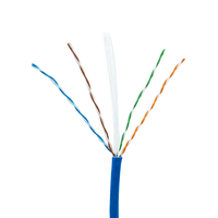 Câble LAN Cat6 haute vitesse, câble Ethernet Cat6 CCA 25 AWG 4 paires 305 m 1000 pi UTP, câble réseau Cat6 intérieur