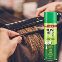 Huile Capillaire à l'Olive : Traitement Léger Lissant et Brillant à la Noix de Coco, Huiles Essentielles, Anti-Frisottis, Hydratante et Nourrissante
