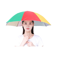 Vente en gros de parapluie extérieur à tête pliable grand chapeau de pêche pour adultes et enfants logo de style moderne imprimé pour le voyage