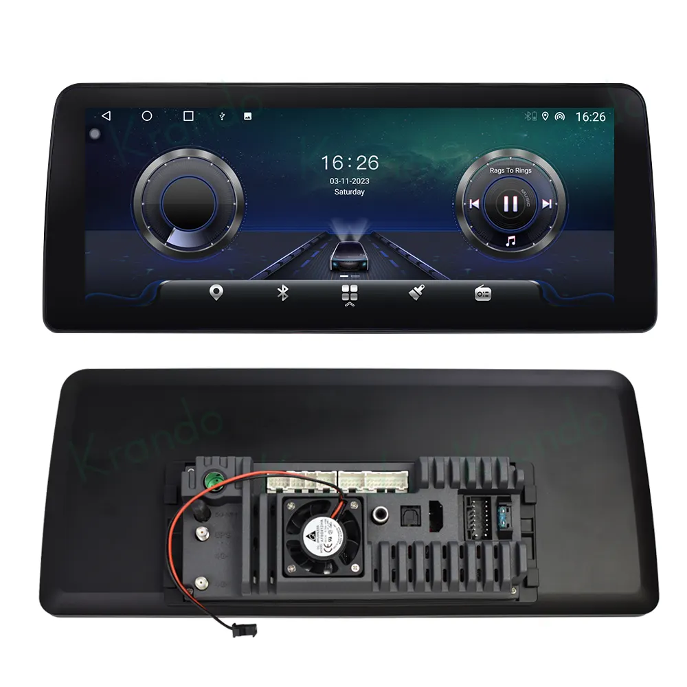 Krando 12.3 ''android phổ đài phát thanh xe Car DVD Player GPS navigation đa phương tiện âm thanh đài phát thanh 4 gam không dây Carplay Android Auto