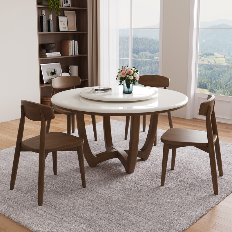 Table ronde en marbre