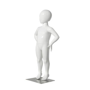 Niño realista blanco con brazos Akimbo maniquí de cuerpo completo para niños - Product Image 3