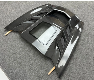 Mrd sợi carbon mui xe cho Chevrolet Corvette C7 thực sợi carbon mui xe với kính Bìa thường xuyên phong cách sợi carbon V2 - Product Image 3