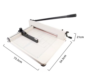 Coupe-papier et trancheuse manuelle professionnelle <span class=keywords><strong>A3</strong></span> robuste avec base à grille transparente et calibre arrière réglable, modèle Quanheng 858 <span class=keywords><strong>A3</strong></span> - Product Image 6