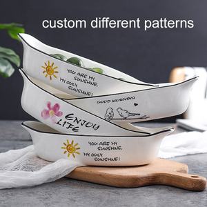 Plato para <span class=keywords><strong>horno</strong></span> microondas, bandeja de cerámica para hornear con esmalte - Product Image 4