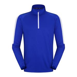 Quick Dry 1/4 Zip Long Sleeve Football Jersey Breathable Custom Team Training Sports <b>Pullover</b> - Product Image 2