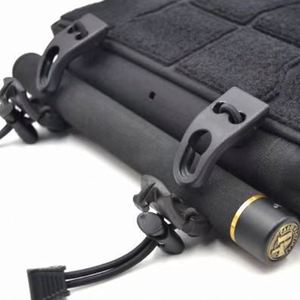 Trekking Rod Holder <b>Backpack</b> Heavy Duty Safety Plastic Elastic Loop Attachment for Walking Stick Rope Sport - Product Image 2
